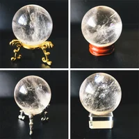 AAAA Natural transparent White Quartz Ball Crystal Ball room decoration home decoration gemstone aquarium 1