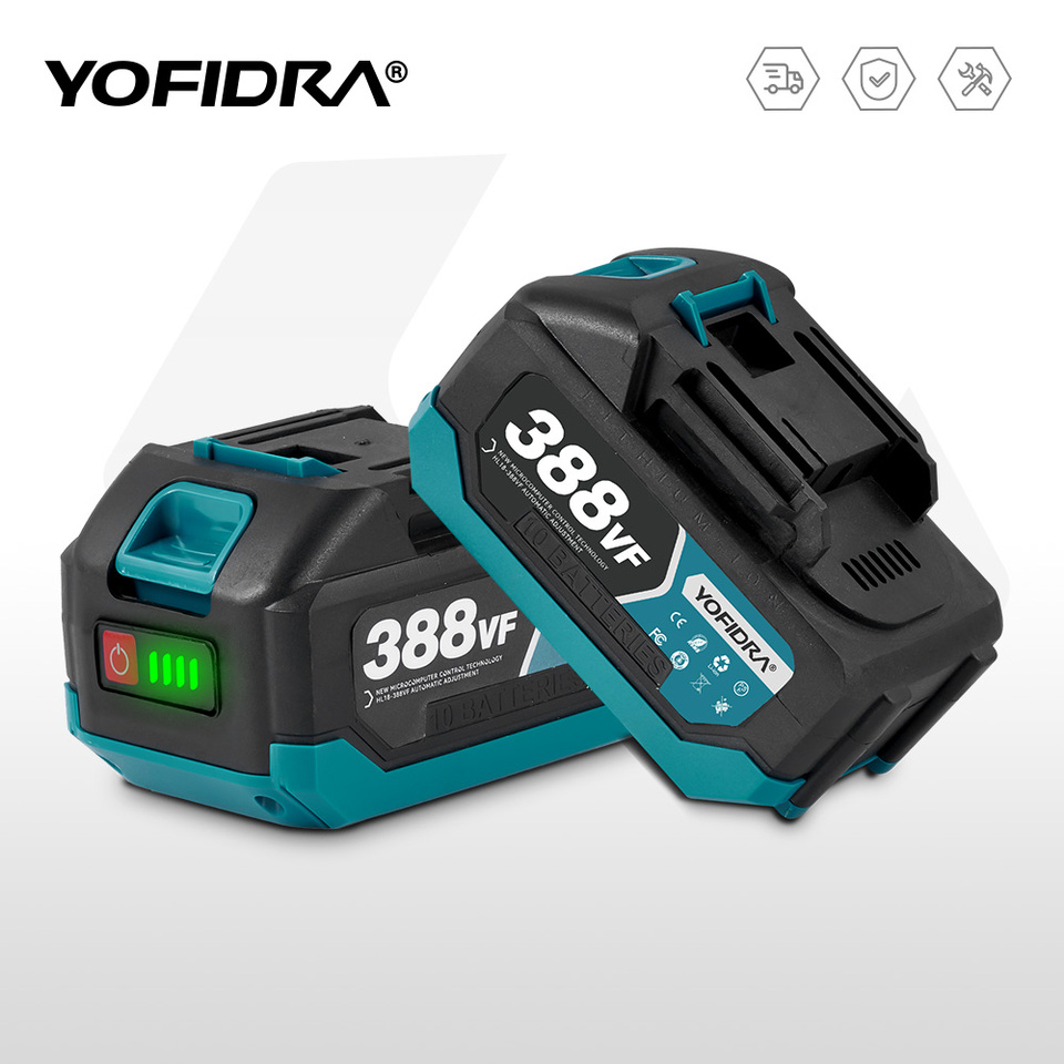 YOFIDRA 388VF 928VF Rechargeable Battery 15000mAh 22500mAh Lithium Ion Battery Li-ion Battery For Makita Electric Power Tool