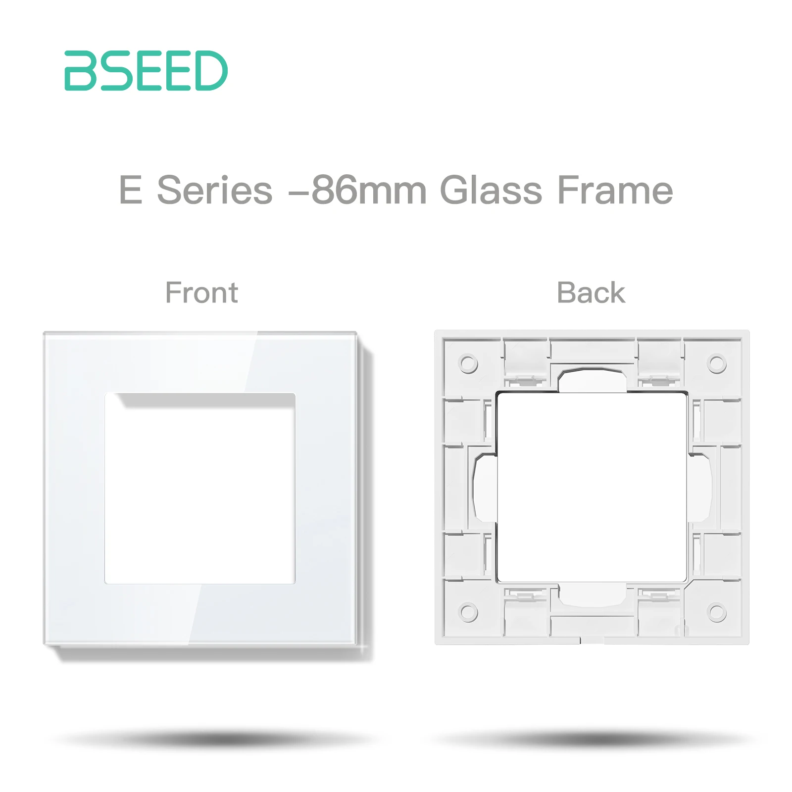 BSEED WIFI Click Switch Function Part Only Glass Frame Smart Light Switch DIY Part Smart Wifi Socket Parts Free Combination