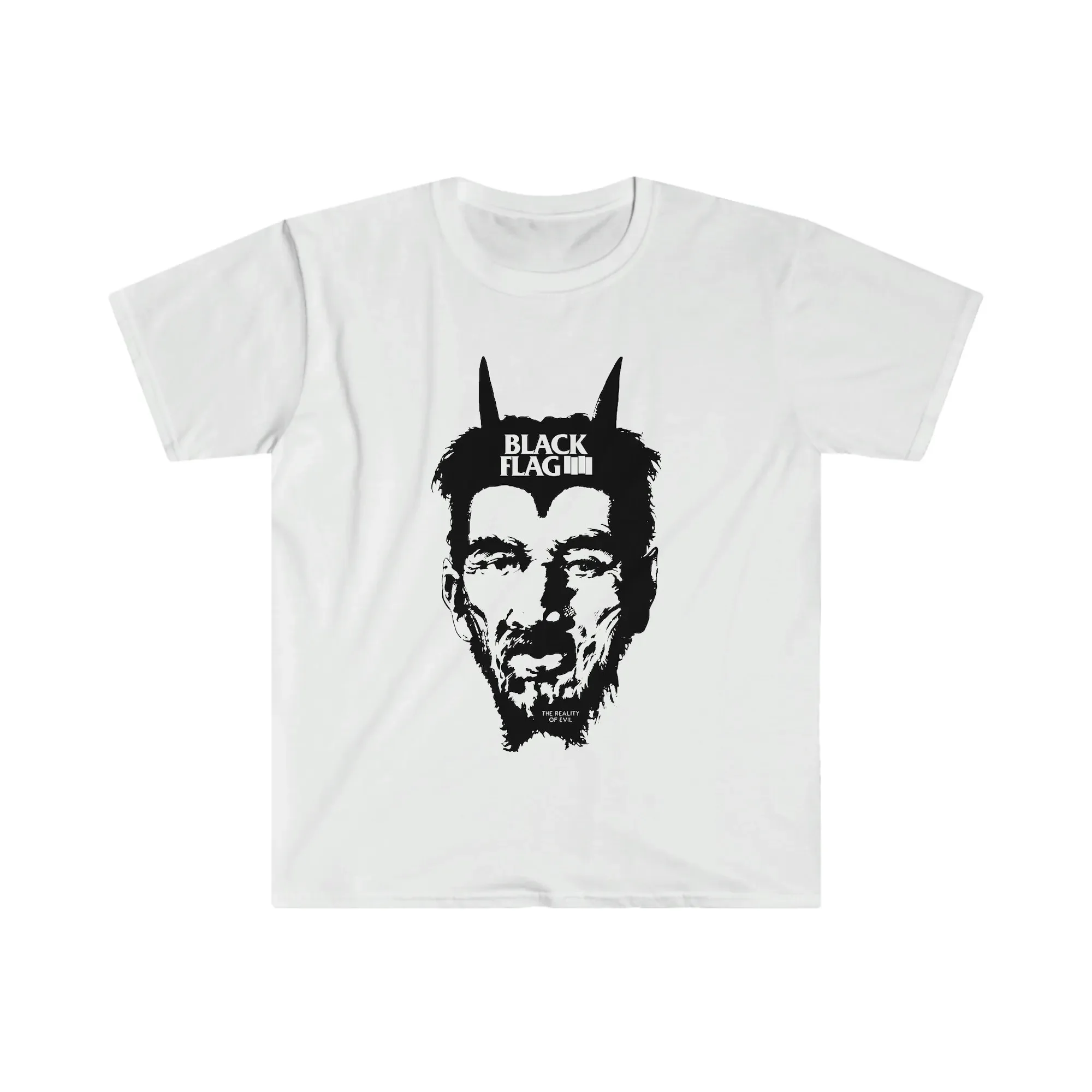 

Черная футболка Flaagg с изображением демона Генри Роллинса в стиле панк