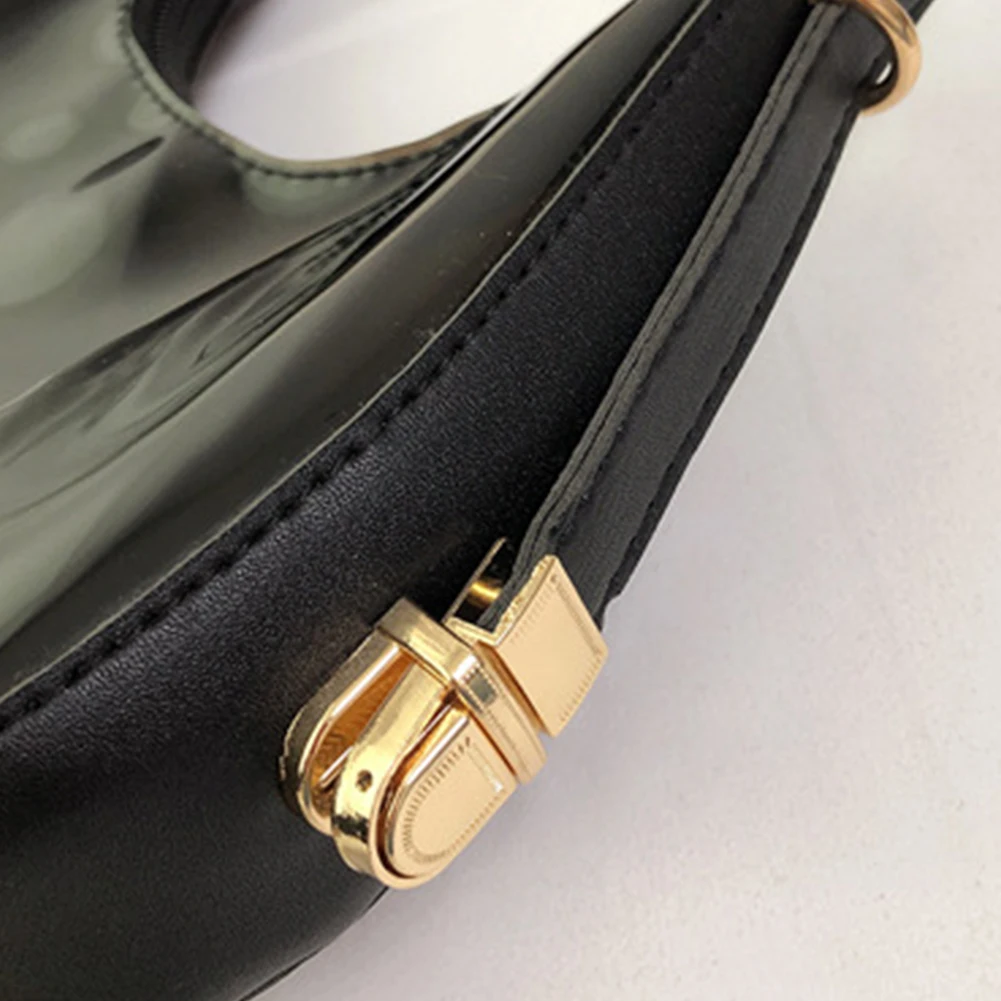 Borsa a mezzaluna Totes PVC trasparente trasparente Summer Women Jelly Underarm Borse Moda semplice hobo per ascella femminile_voghion.com
