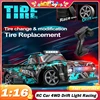 RC Car 1/16 4WD Drift Light Racing Remote Control Car High Speed Four Wheel Drive Radio Controlled Mini Car Model Boy Toy Gift 1