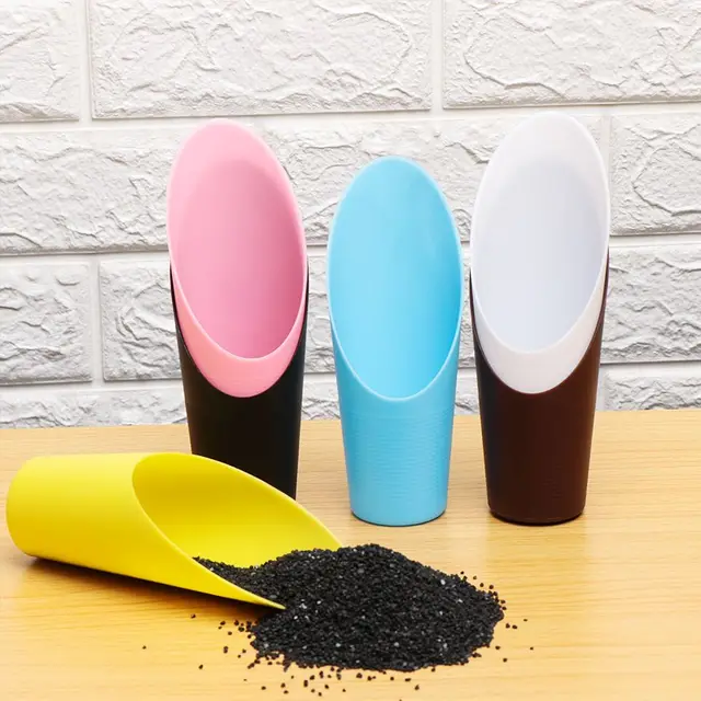 1 Darabos Műanyag Talaj Lapátpohár Kerti Talajpikk -Termesztési Vödör Cserepes Bonsai Húsos Növény Mini Ásó Otthoni Kertész - Image 4