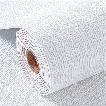 Autocollant mural 3D en mousse blanche, papier peint auto-adhésif épais et imperméable en mousse XPE pour salon, chambre à coucher, autocollants décoratifs pour la maison 1