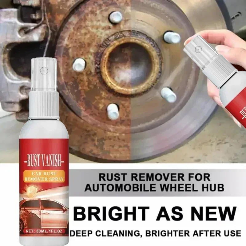 Car Rust Remover Spray Metal Surface Chrome Cleaner Car Body Paint Care ...