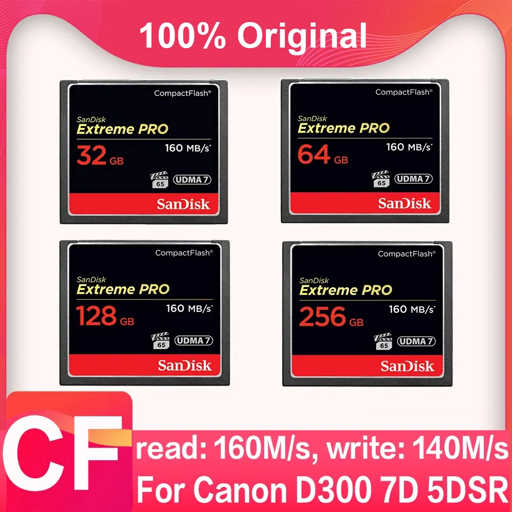 Memory Card Extreme PRO CF Card 32GB 64GB 128GB 256GB