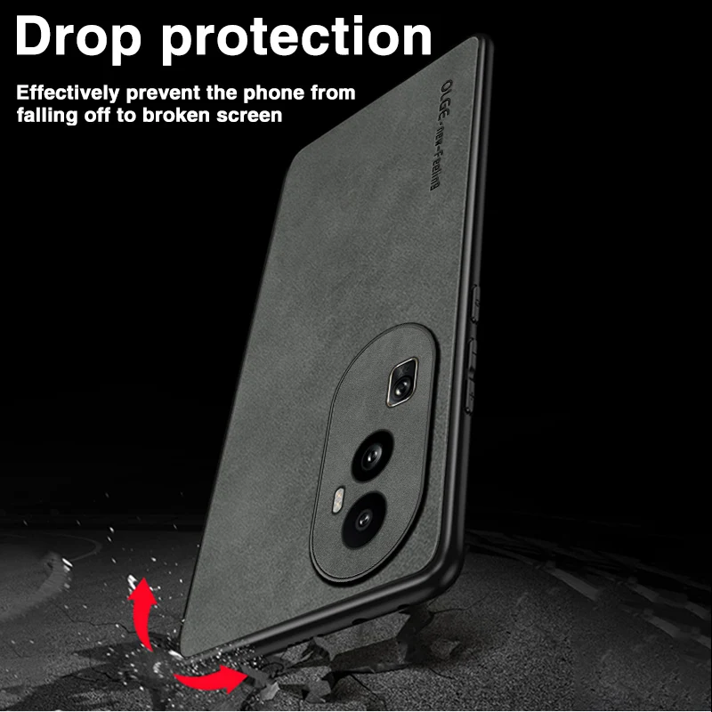 Matte Leather Phone Case For Oppo Reno And Find Pro Shockproof_voghion.com