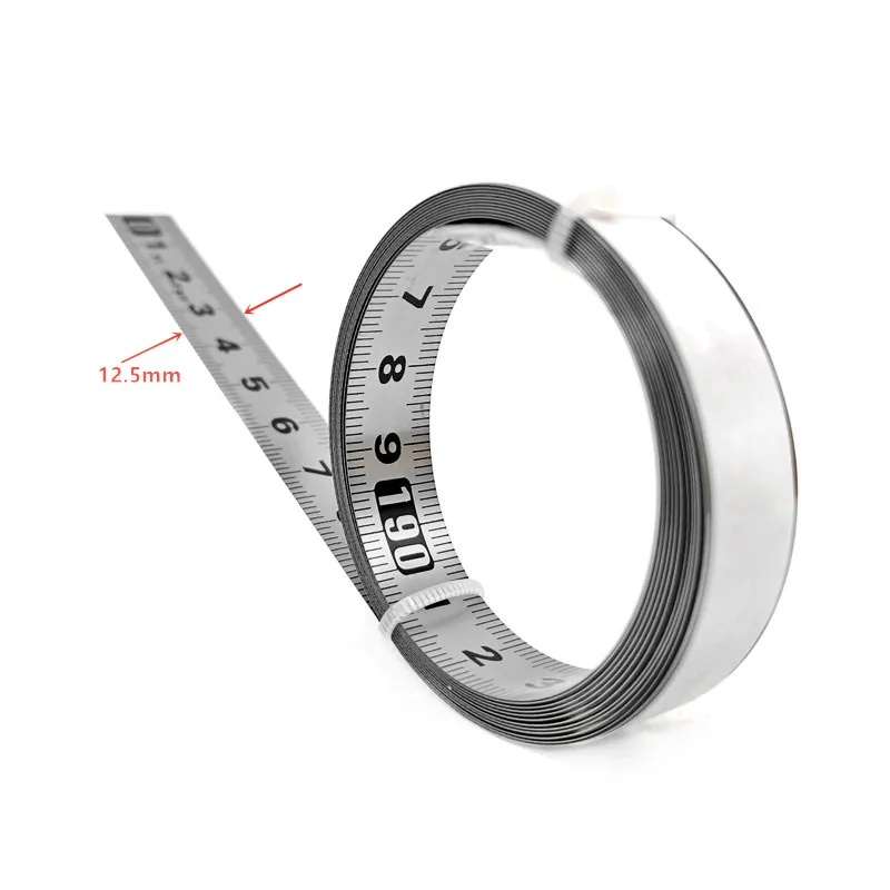 Durable Self-Adhesive Stainless Steel Metric Tape Measure Ruler