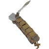 Tactical Long 9mm Magazine Pouch Pistol Submachine Gun Mag Carrier Extended Single Bag Versatile MOLLE Outdoor Hunting Airsoft 4