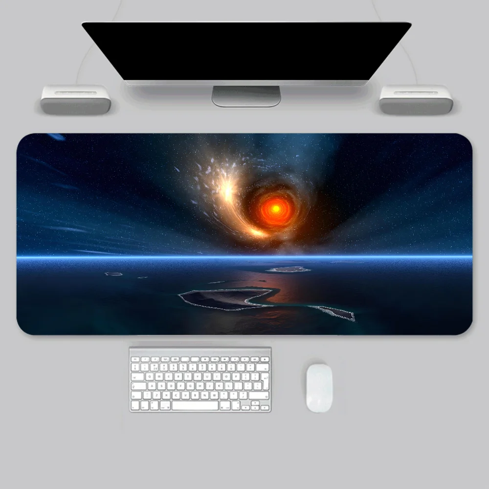 1pc Game Space Mouse Mat Desk Mat With Pad Gaming Accessories Prime Gaming XXL Keyboard Pad Padding Mat 4