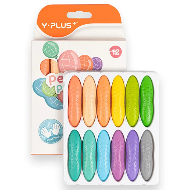 Macaron Peanut Children Peanut Crayons Are Safe And NonToxic Oil Pastels  Are Not Dirty And Hand-Washable Stationery Manga Marker - AliExpress