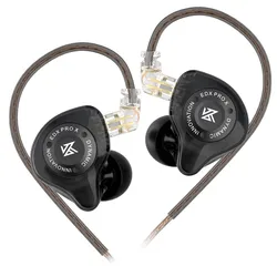 Premium Dynamic Drive Earphones - Hi-Fi Bass Noise Cancelling Sports Headset (Black NO MIC)