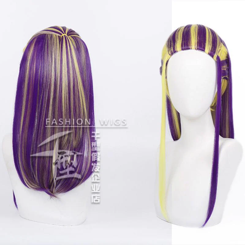 

Anime Tokyo Revengers Wakasa Imaushi Cosplay Wig Yellowish Purple Hair Heat Resistant Synthetic Halloween Party Accessories