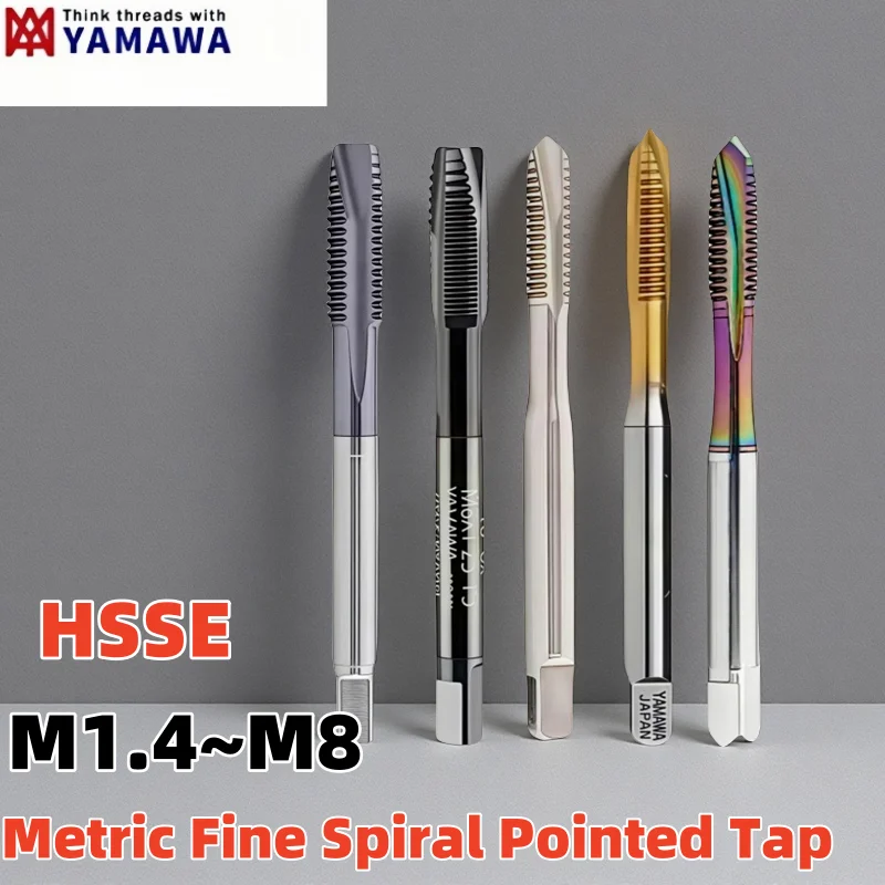 Tap Tooth Shape 1PCS YAMAWA metric fine teeth Spiral Pointed Tap M1.4 M1.7 M2 M3 M4 M5 ...