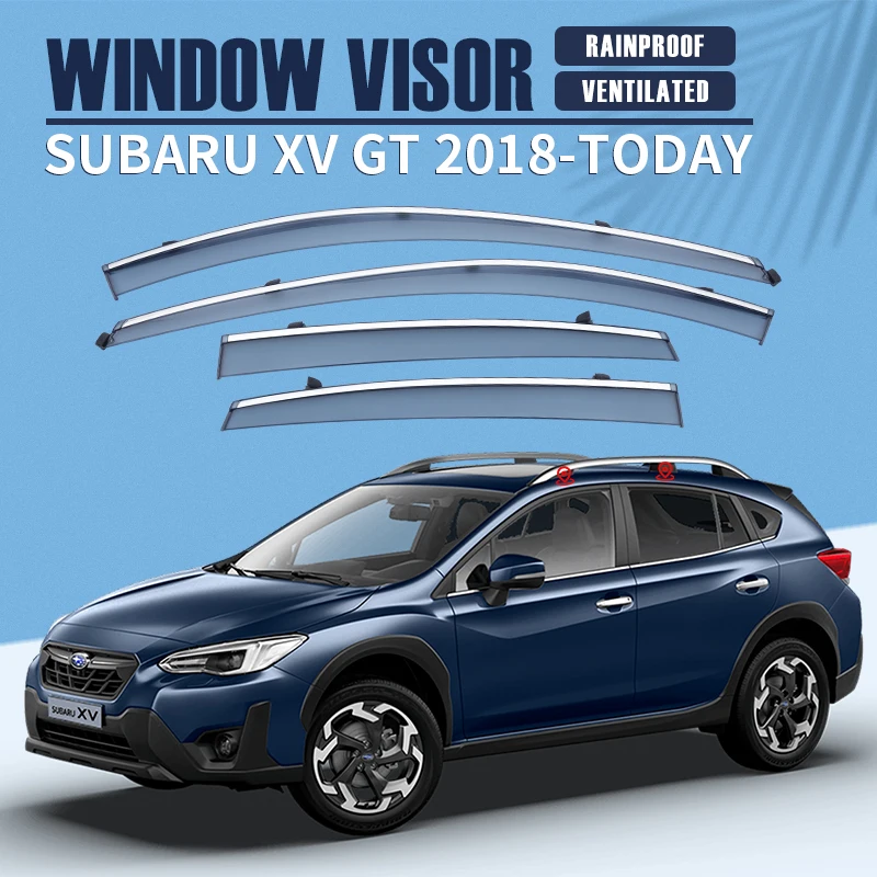

For Subaru XV 2012 2013 2014 2015 2016 2017 2018 2019 2020 2021 2022 Auto Door Visor Weathershields Window Protectors