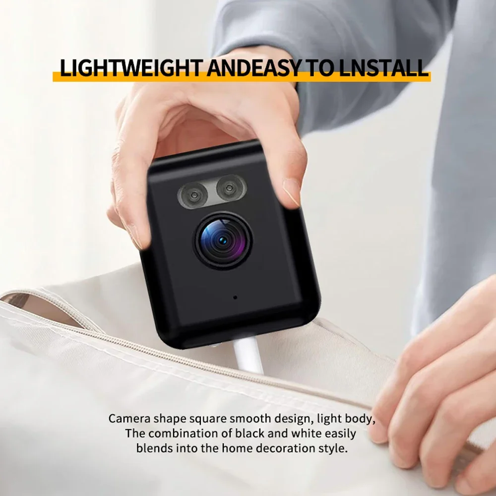 5MP 실내 미니 비디오 감시 카메라 Wifi 무선 보안 CCTV 카메라 모션 감지 스마트 베이비 모니터 캠 양방향 오디오