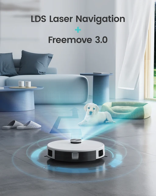 Aspirapolvere robot LEFANT M1 con mappatura multipiano, batteria 4000Pa, 4000 mAh, navigazione LDS, APP/Alexa, elettrodomestico intelligente 2