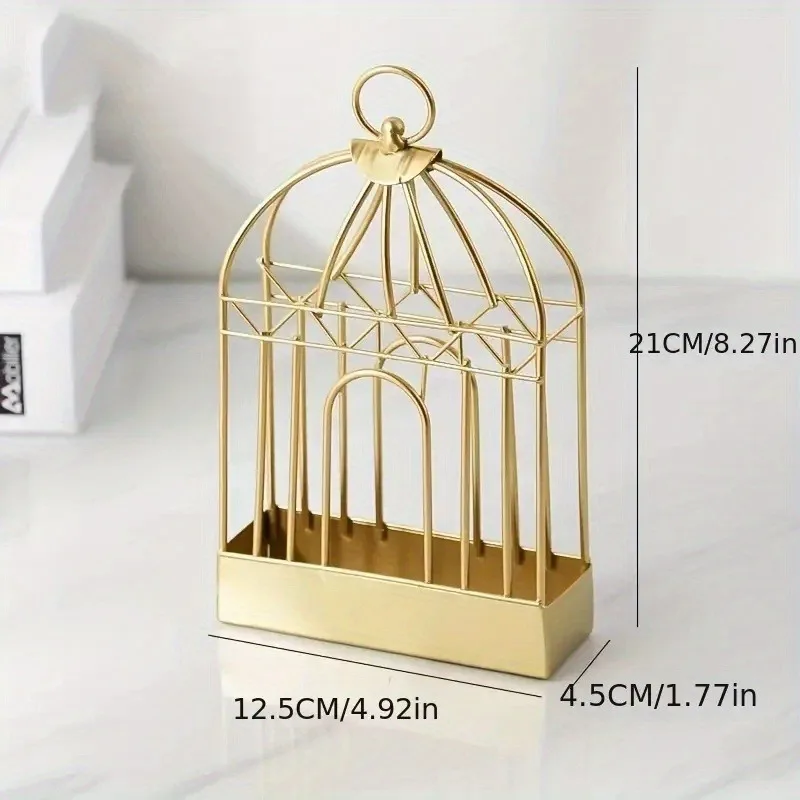 Mosquito Coil Holder, Incense Burner Rack, Portable Hanging Bird Cage for Outdoor Home Garden Decoration Bar Yard Office Desk