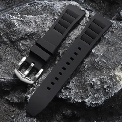 Elegant Silicone Watch Band - Universal Quick Release Strap - 22mm (Black strap)