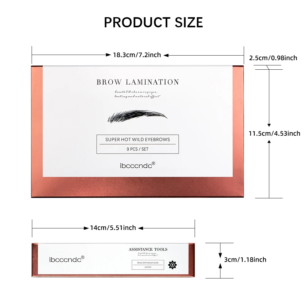 2 in 1 set eyebrow lamination and eyebrow tinting kit, eyebrow lifting kit with tint and plastic wrap 6