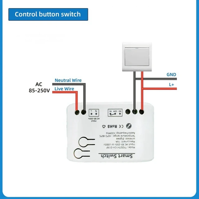 Tuya Smart Zigbee Switch With Temperature Sensor Passive Dry Contact Zigbee Relay Work With Home Assistant 2