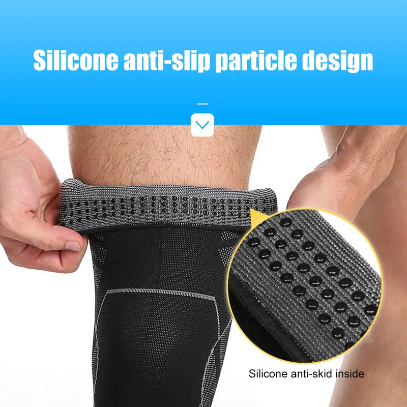 BraceTop 1 PC Full Leg Sleeves Long Compression Leg Sleeve Knee Sleeves Protect Leg, for Man Women Basketball, Arthritis Cycling - Image 3