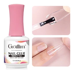Groillim 15ml Quick - Dry Long - Lasting Non - Toxic Nail Gel (NAIL TIPS GEL)