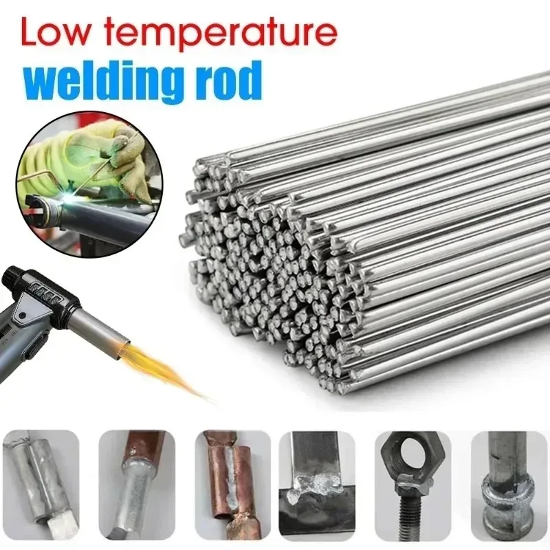 100/10Pcs Low Temperature Easy Melt Aluminum Welding Rod Cored Wire Solder welding rods aluminum welding rods welding wire