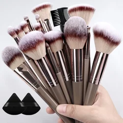 Professional Makeup Brush Set - Super Soft Brushes for Blush, Highlighter, Foundation, Concealer, and Eyeshadow (20 powder puff 2)