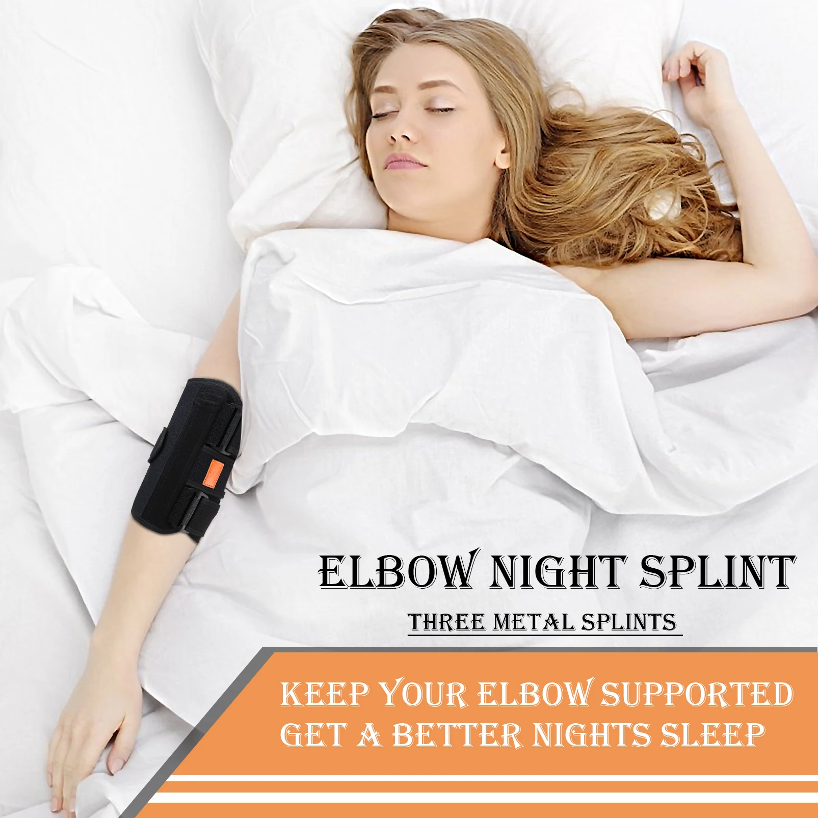 Hand Elbow Support Strap Fixed Joint Arthritis Fracture Stabilizer Braces Strap