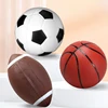 1/2/3PCS Mini Inflation Ball PVC Football Basketball Rugby Parent-kid Interaction Game Props Indoor Outdoor Sport Party Gift ZYF 2