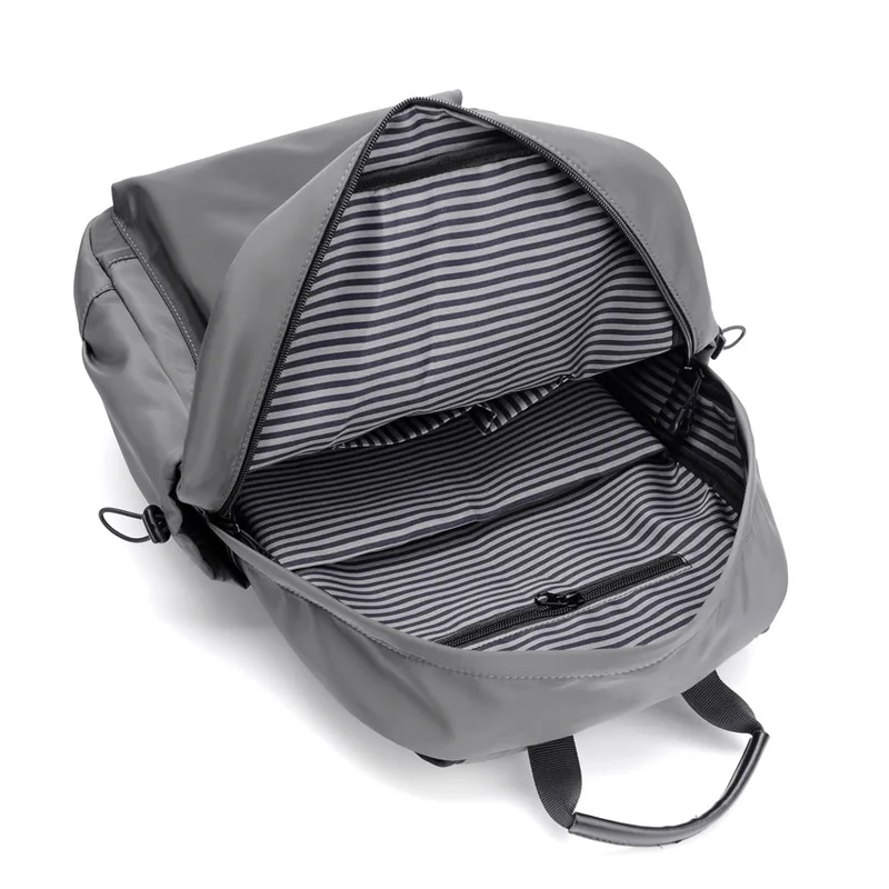 Men's Waterproof Backpack Laptop Bag Male Casual Business Travel Backbag Simple Solid Urban Teenage Sport Bag Student Schoolbag