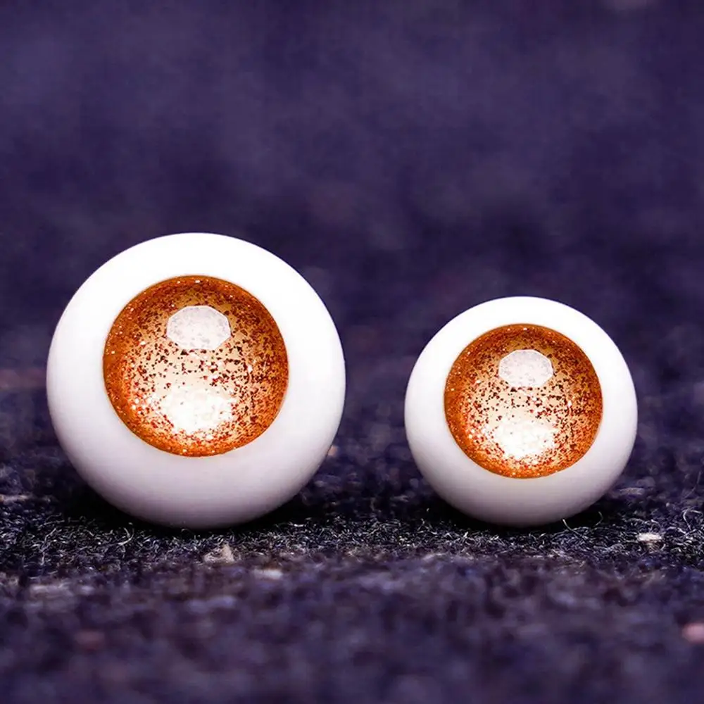 1pair 8mm 10mm 12mm 14mm Blue Black Glass Eyes Eyeball For BJD Doll DIY Doll Making Crafts Accessories Safety Animal Toy