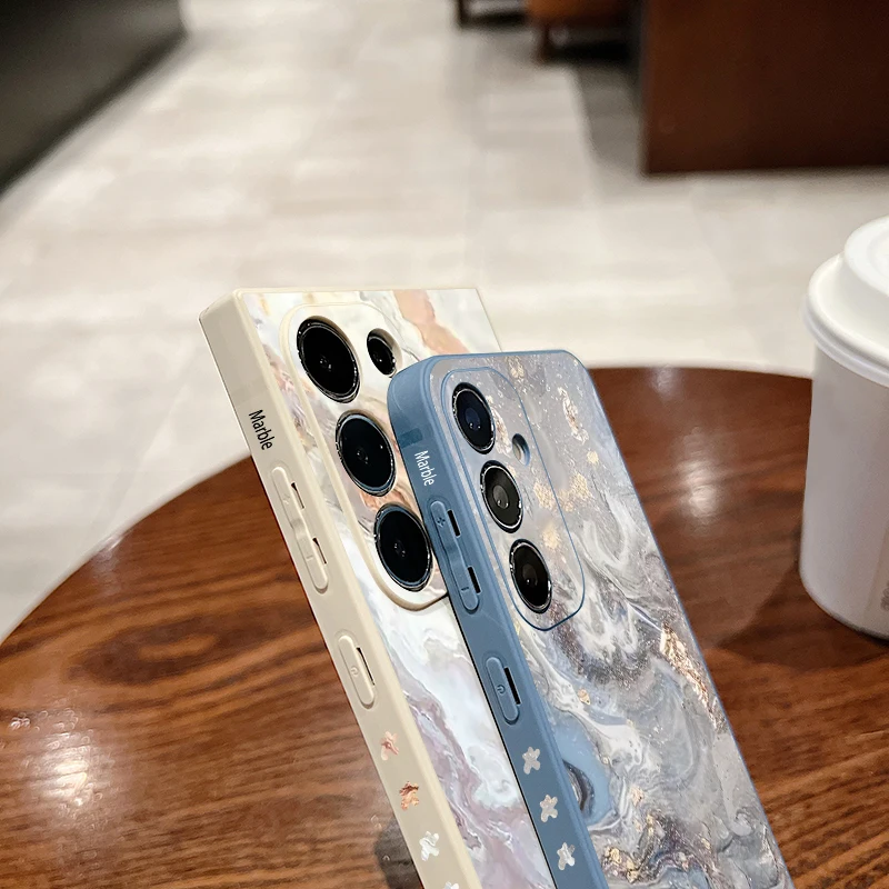Elegant Sandstone Marble TPU Phone Case Cover
