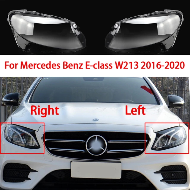 Auto Scheinwerfer Abdeckung Für Mercedes Benz E-klasse W213 2016 2017 2018  2019 2020 Klar Lampenschirm Scheinwerfer Glas Auto zubehör - AliExpress
