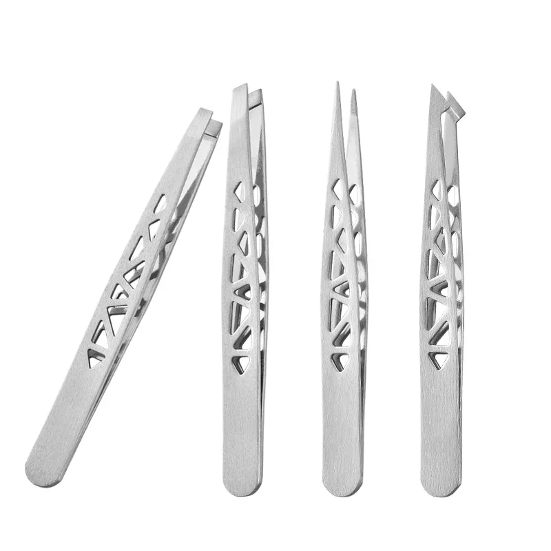 Hair Removal High-quality Professional Tweezers 4Pcs Set - Perfect For Eyebrow, Splinter & Ingrown Hair Removal & For Men & Wome