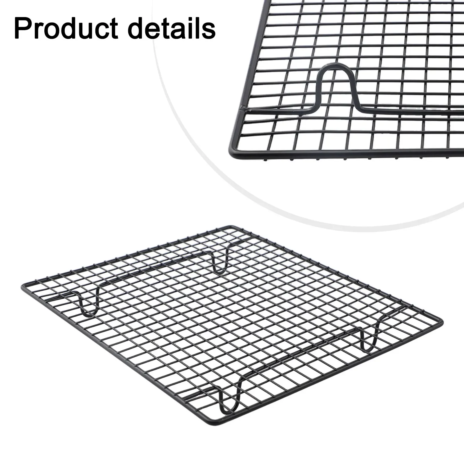 Accessories Cake Cooling Rack Kitchen Pure Metal Saving Time Biscuit Dish Tray Black For Baking Roasting Brand New Accessories Cake Cooling Rack Kitchen Pure Metal Saving Time Biscuit Dish Tray Black For Baking Roasting Brand New