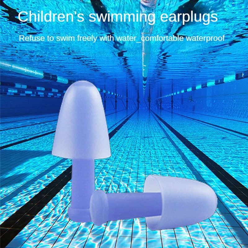 

Silicone Swimming Earplugs For Children Professional Swimming Training Ears Waterproof Earplugs Student Sleep Earplugs Tools