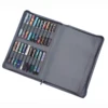 KACO Pen Case Available for 40 Fountain Pen / Rollerball Pen,  Grey Pouch Pencil Bag Case Holder Storage Organizer Waterproof 1