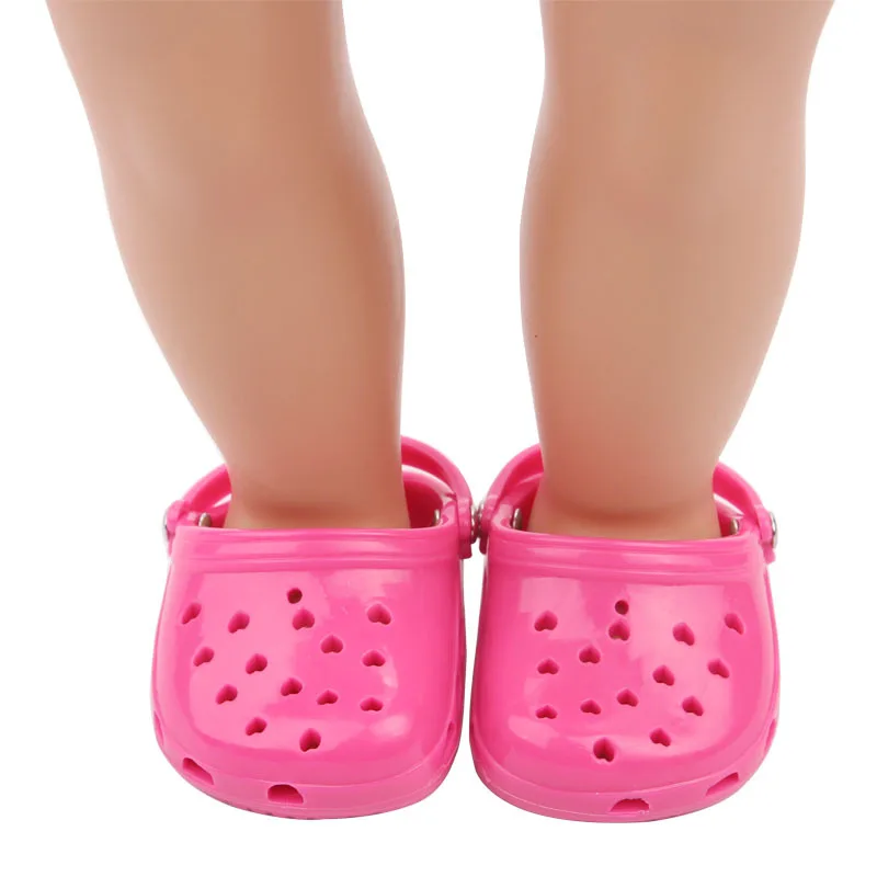 43cmDollClothesShoesFourColorsHoleShoesFit18InchAmerican