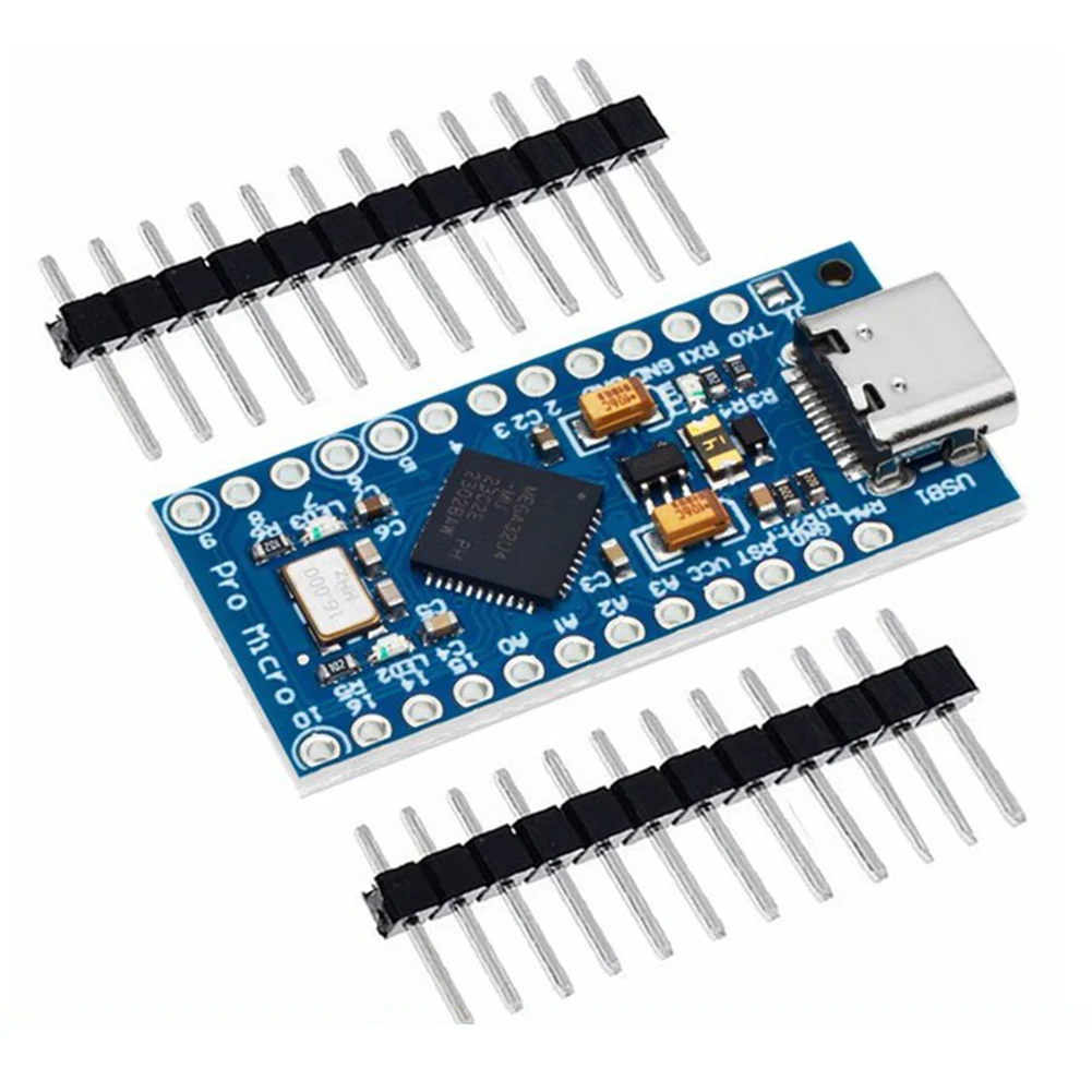 2열 핀 헤더가 있는 프로 마이크로 모듈 ATmega32U4 Arduino IDE V1.0.1용 5V/16MHz 마이크로 USB 개발 모듈 보드
