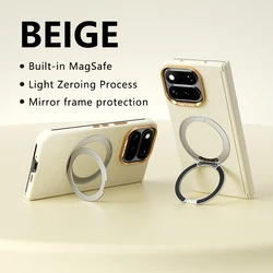 360 Rotating Magnetic Stand Case with Skin Feel Finish - Shockproof Hinge Protection Slim Fit Cover for Google Pixel 11 Pro Fold (YELLOW)