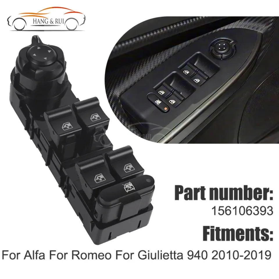 INTERRUPTOR DE CONTROL DE LA VENTANA ALFA ROMEO GIULIETTA 2010 Versies Met Elektrisch Inklapbare Spiegels 156106392 5902048257864