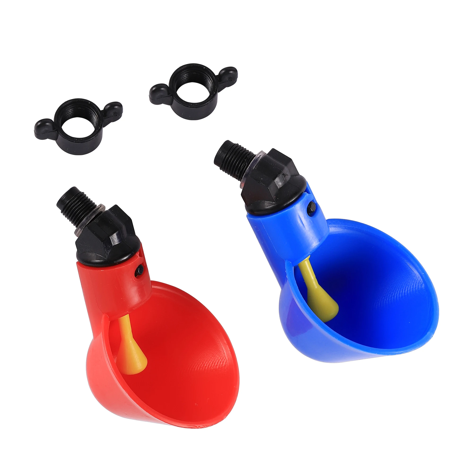 Poultry Drinking Cups Poultry Water Dispenser Poultry Feeder Animal Drinking Bowl Poultry Waterer Chicken Drinking Cup Automatic Drinker Feeder for Chicks Duck Goose Quail