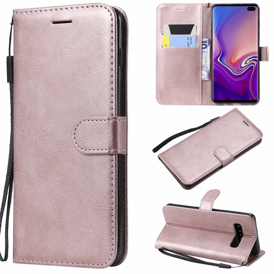 Solid Color Card Slot Phone Case Cover