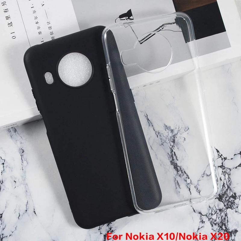 Custodia Morbida In Tpu Nera Per Nokia X10 X20 X100 C01 Plus C1 2Nd G11 G21 G10 G20 G50 G300 Custodia In Silicone Per Nokia X10 Cover Posteriore