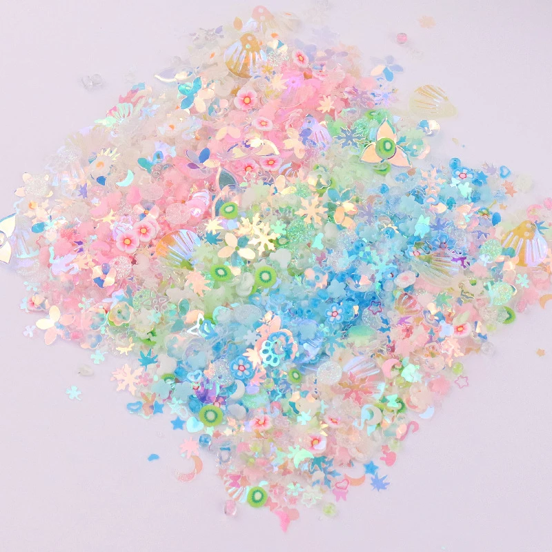 1Bottle Luminous Sequins Glitters Epoxy Resin Filling Glow In Dark DIY Jewelry Making Nail Art Decor Resin Silicone Mold Filler sequins for crafts,sequin embroidery accessories,sequins accessories,nail art decor,sequins jewelry accessories