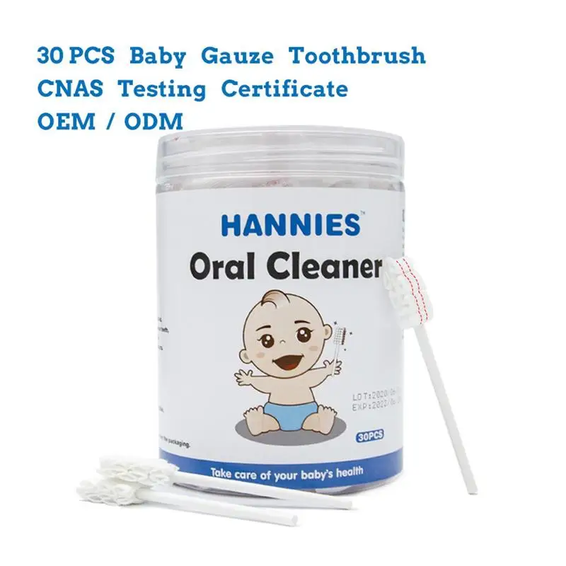 Newborn Oral Cleaning 30pcs Newborn Toothbrush Clean Mouth Oral Cleaner Stick And Gauze For Little Boys Newborns Toddler For