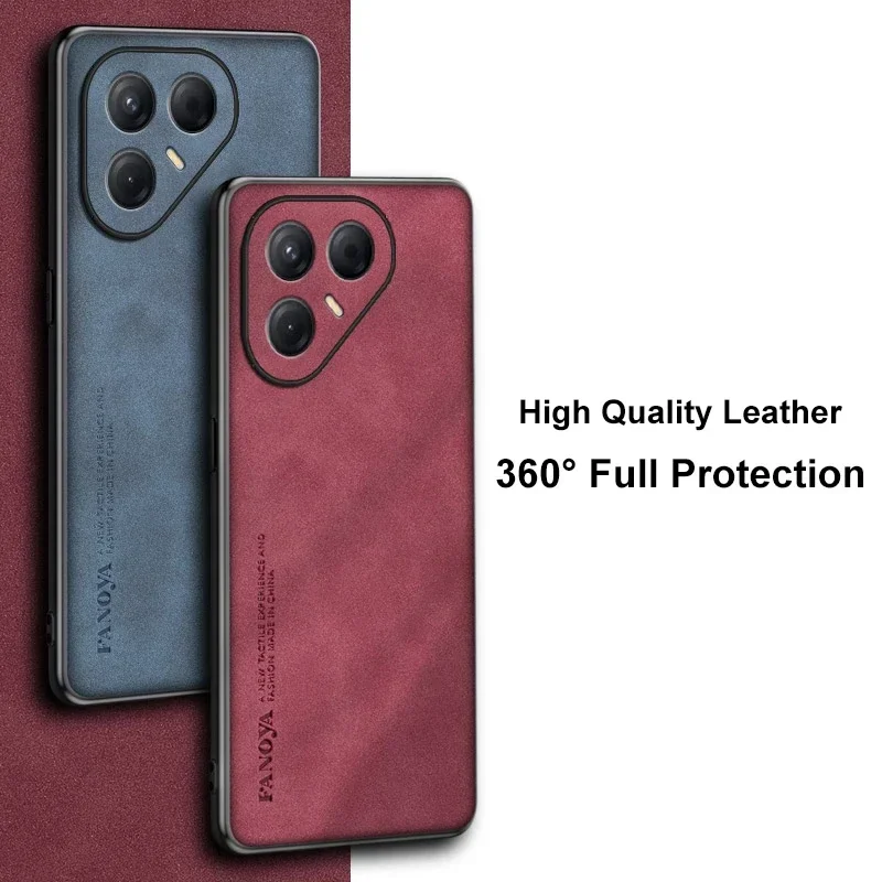 Luxury PU Leather Phone Case with Silicone Full Protection - Enhanced Back Cover Coque