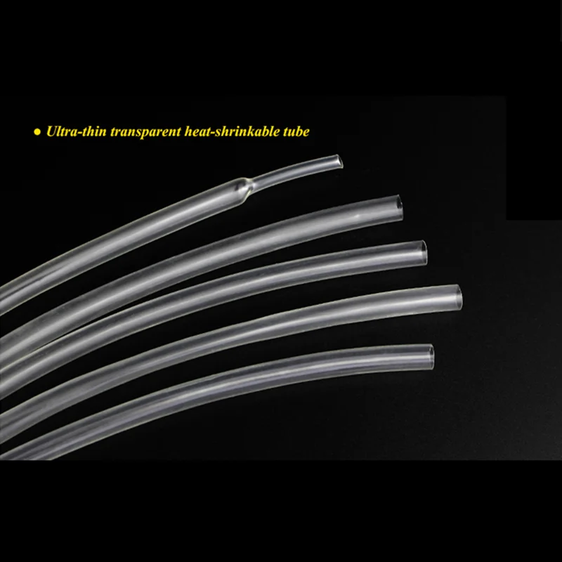 1meter/lot heat shrink tube 2:1 clear transparent tubing shrinkable wrap 22mm 25mm 30mm 35mm 40mm 50mm 60mm cable sleeve wire